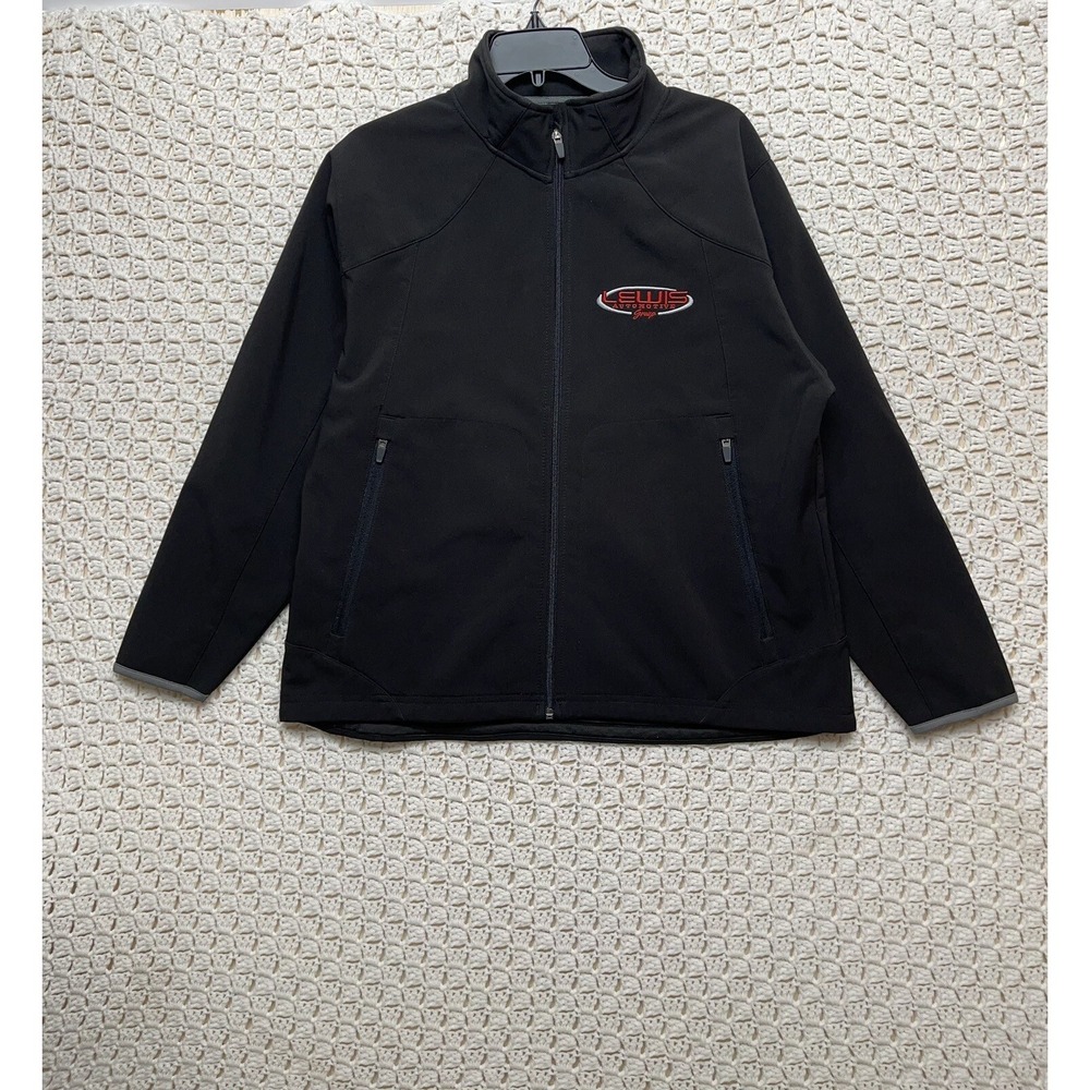 Tri-Mountain Performance Women's Full Zip‎ Jacket Size L Black Business Logo